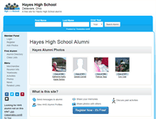 Tablet Screenshot of hayeshighschool.org